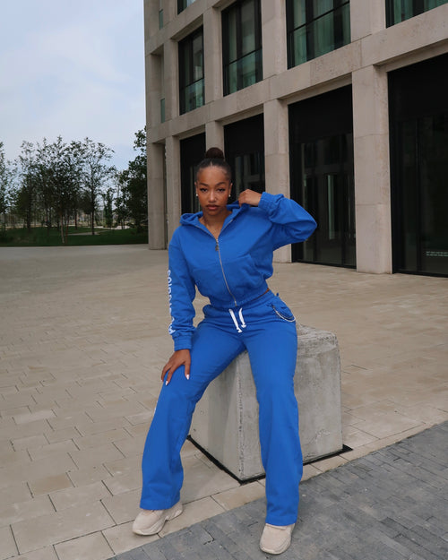 BLUE ANGL TRACKSUIT SET.
