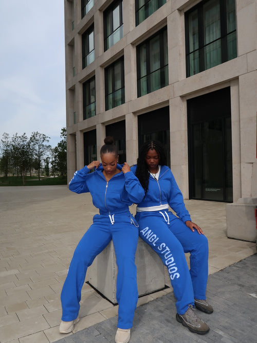 BLUE ANGL TRACKSUIT SET.